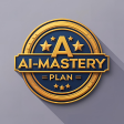 AI Mastery Plan logo featuring a modern, futuristic design with bold typography and circuit-inspired elements symbolizing artificial intelligence and innovation.