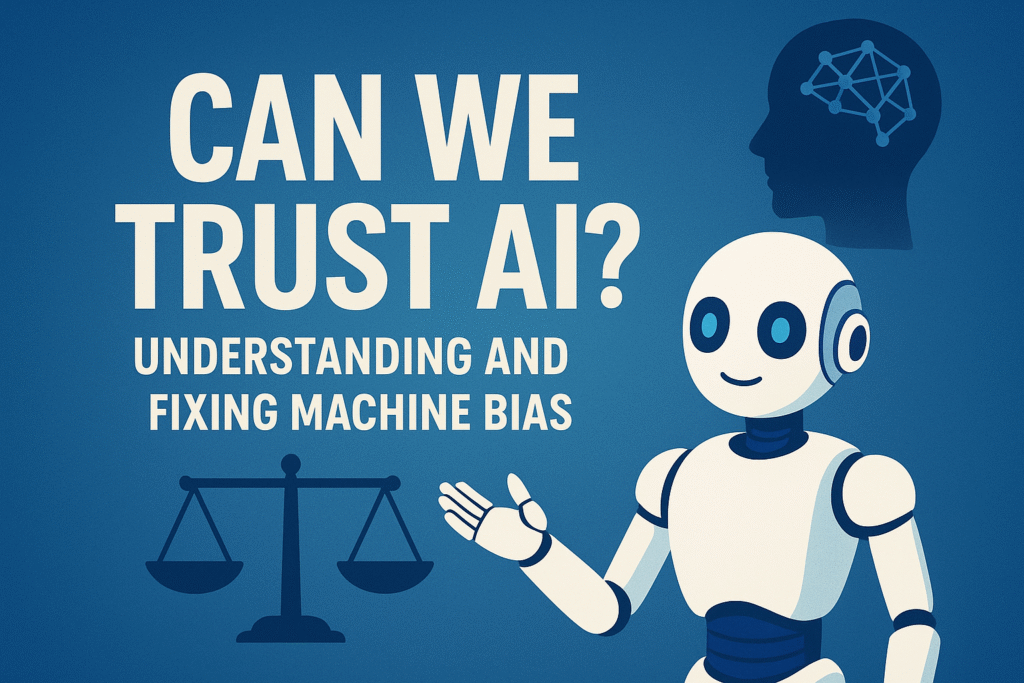 ai-trust-fairness.jpg Human and robot hand joining together in fairness and trust